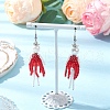 Handmade Glass Seed Beads Dangle Earrings EJEW-MZ00447-02-1