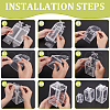 BENECREAT 36Pcs 3 Styles Transparent PVC Box CON-BC0007-45-4