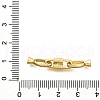 Rectangle Rack Plating Brass Fold Over Clasps KK-S508-12G-3