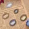 Tibetan Style Alloy Pendant Cabochon Settings PALLOY-PH0012-57-4
