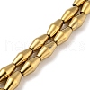 Electroplated Synthetic Magnetic Hematite Beads Strands G-Z032-B01-02F-1