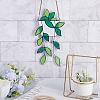 Gorgecraft 1 Set Plant Acrylic Leaf Window Hanging Decorations AJEW-GF0009-95-4