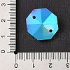 Electroplated Glass Rhinestone Connector Charms EGLA-Z007-01C-3