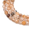 Natural Rutilated Quartz Beads Strands G-D314-A01-2mm-4