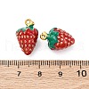 304 Stainless Steel Enamel Pendants STAS-B085-42G-04-3