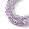 Electroplate Glass Beads Strands EGLA-J144-PL-C04-3