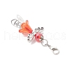 Angel Glass Beaded & Acrylic Pendants Decorations HJEW-JM03400-5
