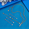 Unicraftale 20Pcs 2 Colors 304 Stainless Steel Curb Chain Extender STAS-UN0060-86-2