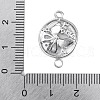 Brass Pave Clear Cubic Zirconia Connector Charms KK-Z066-08P-3