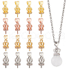   16Pcs 4 Colors Brass Micro Pave Cubic Zirconia Pendant Bails FIND-PH0021-30-7