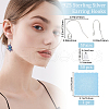 Beebeecraft 5 Pairs 925 Sterling Silver Earring Hooks STER-BBC0006-49S-2