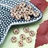 Brass Rhinestone Spacer Beads X-RB-A014-Z8mm-01RG-NF-4