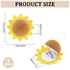 Sunflower Velvet Jewelry Boxes CON-WH0092-62-2