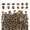  300Pcs 6 Styles Tibetan Style Alloy Spacer Beads FIND-PH0020-41AB-7