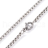Stainless Steel Box Chain Necklaces NJEW-P304-01C-3