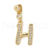 Brass Micro Pave Cubic Zirconia Pendants KK-M319-02G-H-1