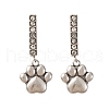 304 Stainless Steel Dangle Stud Earrings EJEW-C148-02P-4