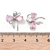 Brass Micro Pave Cubic Zirconia Pendants KK-P271-05P-B-3