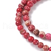 Dyed Natural Regalite/Imperial Jasper/Sea Sediment Jasper Beads Strands G-B124-C05-09-3