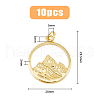 HOBBIESAY 10Pcs Brass Pendants KK-HY0002-96-2