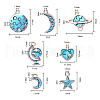 Alloy Enamel Pendants ENAM-CJ0001-26-2