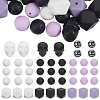 SOFPLATE Silicone Alphabet Beads for Bracelet or Necklace Making SIL-SP0001-09-1