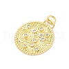 Brass Micro Pave Cubic Zirconia Pendants KK-D325-51G-2