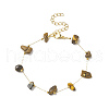 Natural Mixed Gemstone Chips Beaded Bracelet BJEW-JB09941-2