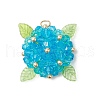 Glass Pendants PALLOY-MZ00711-2