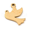 Golden Plated 304 Stainless Steel Pendants STAS-L271-01G-03-2