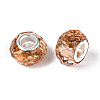 Transparent Resin Rondelle European Beads RESI-N044-01D-3
