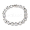 Clear Cubic Zirconia Tennis Bracelet BJEW-M296-01P-3