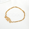 Stainless Steel Figaro Chains Link Bracelets MT8282-2
