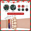   96Pcs 6 Colors Rhinestone Clay Pave Beads RB-PH0001-63-2