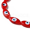 Handmade Evil Eye Lampwork Beads Strands LAMP-G154-06D-3