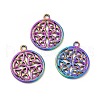 Ion Plating(IP) 201 Stainless Steel Pendants STAS-P312-12MC-4