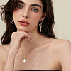 2Pcs 2 Colors Brass Pendants Cabochon Settings FIND-HS0001-14-7