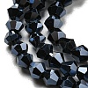 Opaque Solid Color Electroplate Glass Beads Strands EGLA-A039-P2mm-A17-3