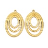 Ion Plating(IP) 304 Stainless Steel Pendants STAS-G335-06G-1