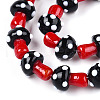 Handmade Lampwork Beads Strands X1-LAMP-N024-09A-4