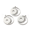 Non-Tarnish 304 Stainless Steel Pendants STAS-E152-02P-1