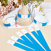 CREATCABIN 200pcs Synthetic Paper Disposable Wristbands BJEW-CN0001-11-4