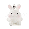 Opaque Resin Pendants RESI-Z014-01I-1