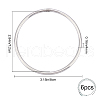 Gorgecraft 6Pcs 304 Stainless Steel Jump Rings STAS-GF0001-14-2
