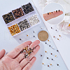 SOFPLATE 1200pcs 6 Colors Brass Crimp Beads KK-SP0002-29-3