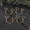 304 Stainless Steel Heart Clip on Nose Rings AJEW-A062-01B-G-1