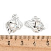 UV Plating Alloy with Rhinestone Pendants FIND-M033-26P-03-3