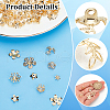ARRICRAFT 70Pcs 7 Styles Brass Bead Caps FIND-AR0005-36-3