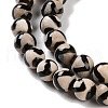 Natural Tibetan Wave Pattern dZi Agate Beads Strands G-B084-A02-02-4