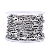 Tarnish Resistant 304 Stainless Steel Paperclip Chains CHS-F011-09A-P-3